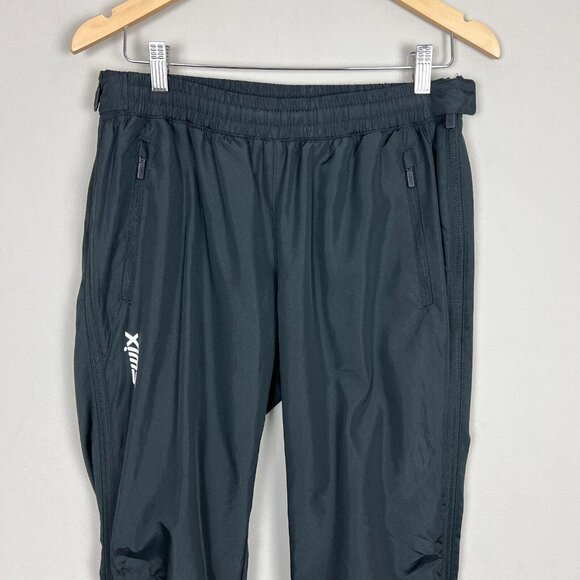 SWIX Universalx Pants Womens XL Black Tech Full Zip Leg Windpants Active 22666 - Picture 7 of 16